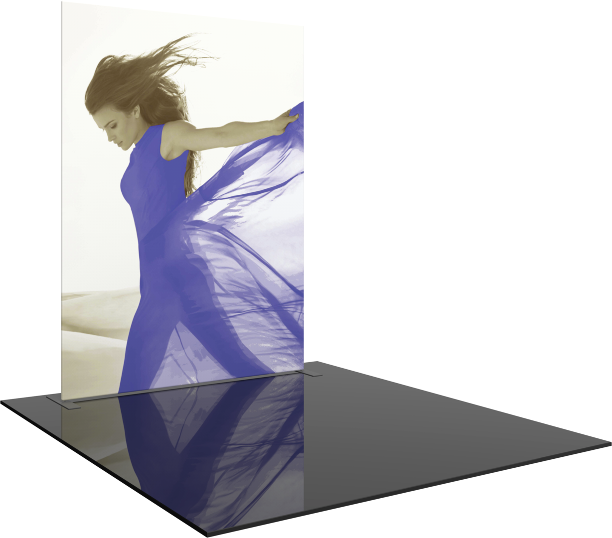 8ft x 10ft Formulate Master Straight Tall Fabric Backwall Single-Sided Graphic w/ Backer (Graphic Package)
