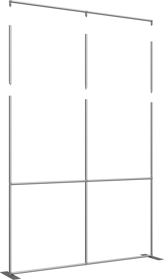 2ft Height Formulate Master Backwall Extension Hardware (8ft/10ft) - 3 Pole Straight