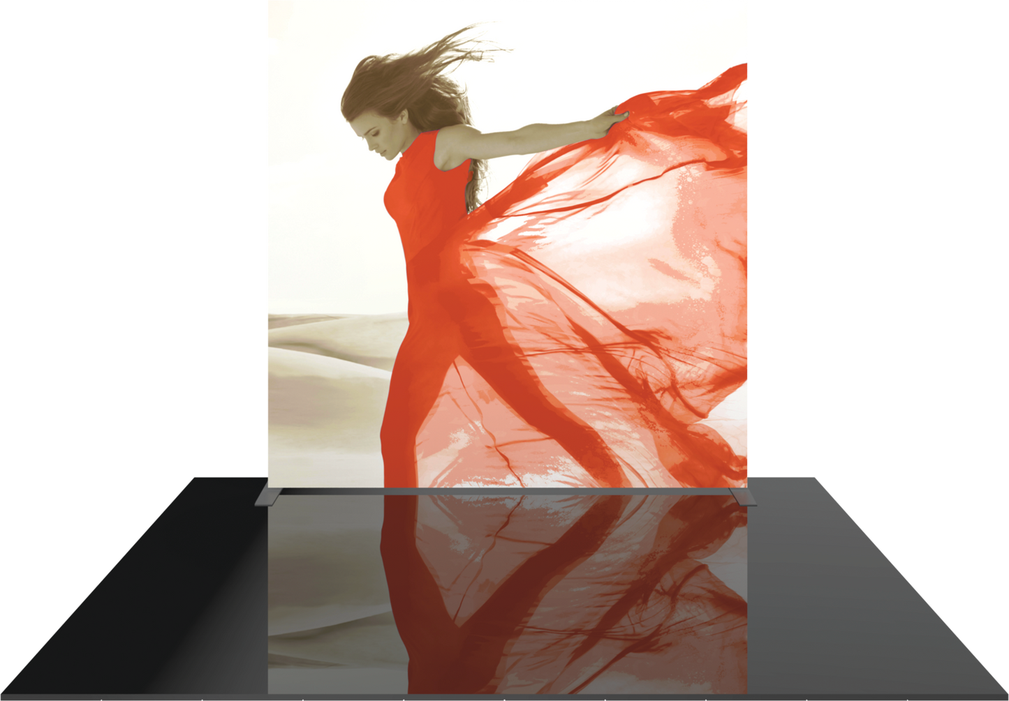 8ft x 8ft Formulate Master Straight Fabric Backwall Single-Sided Graphic w/ Backer (Graphic Only)