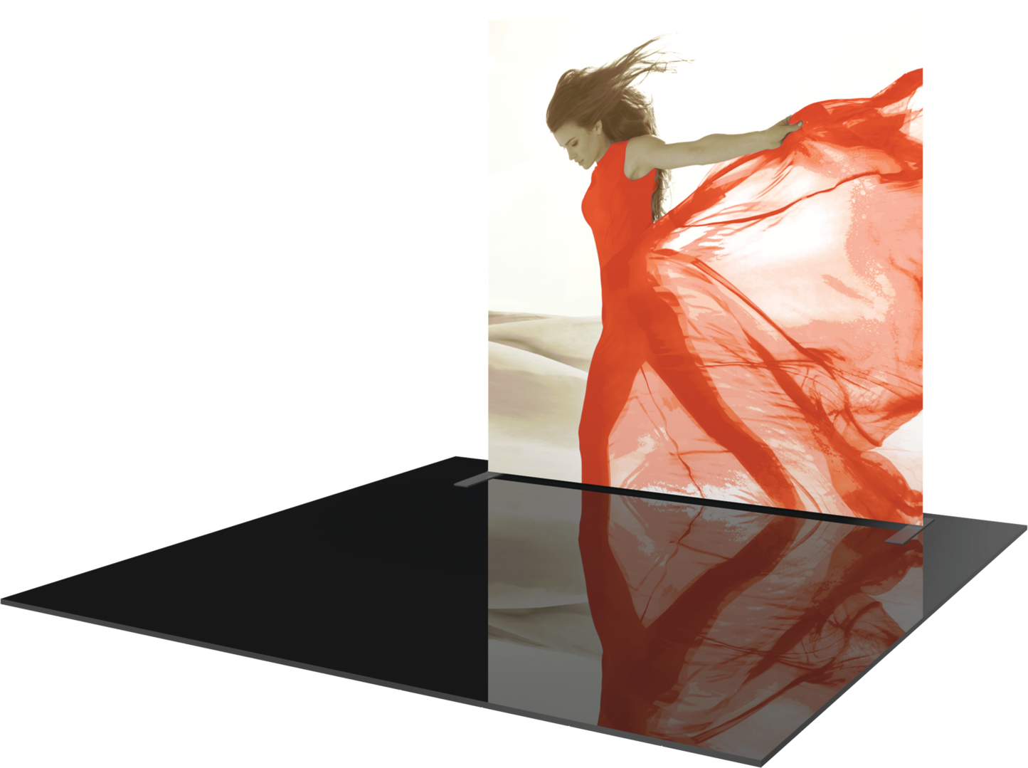 8ft x 8ft Formulate Master Straight Fabric Backwall Single-Sided Graphic w/ Backer (Graphic Only)