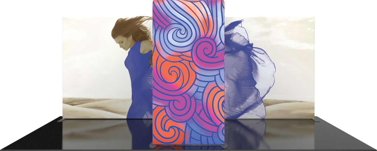 4.5ft x 8ft Formulate Master Backwall Accent 05 Canopy w/ Custom Graphic (Graphic Package)