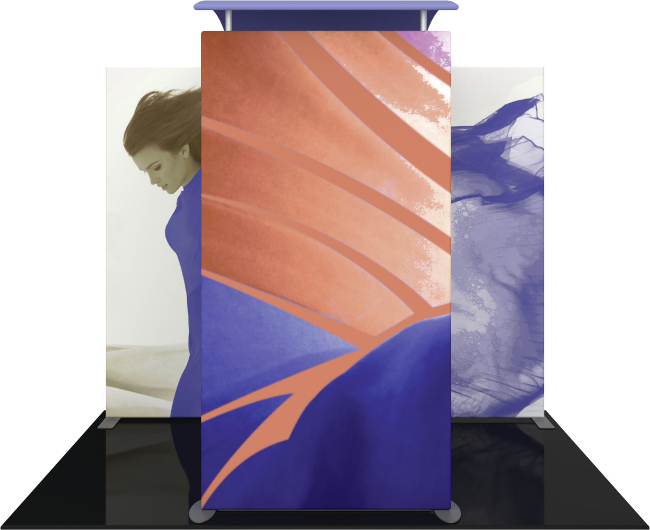 4.5ft x 8ft Formulate Master Backwall Accent 06 Canopy w/ Custom Graphic & Tabletop (Graphic Only)