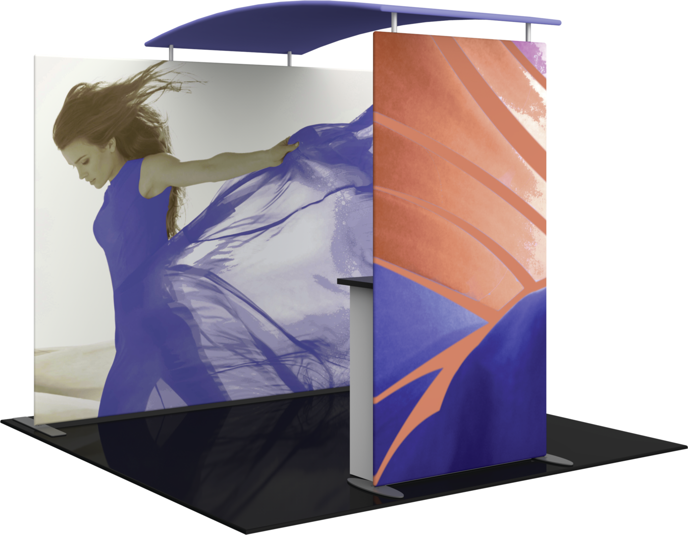 4.5ft x 8ft Formulate Master Backwall Accent 06 Canopy w/ Custom Graphic & Tabletop (Graphic Only)