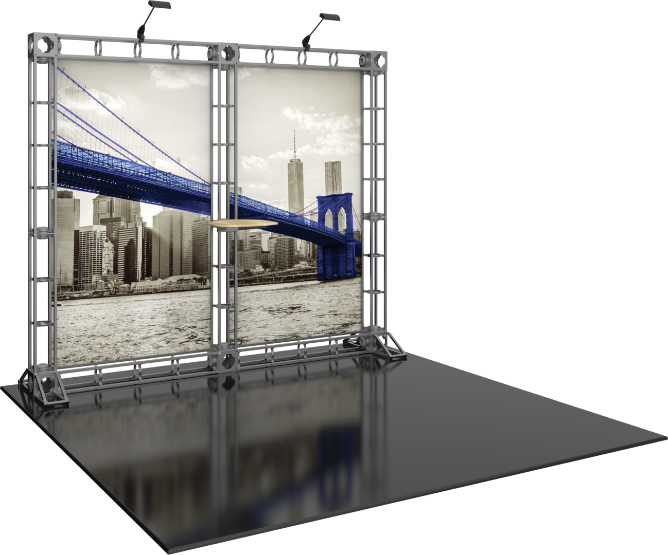 Hercules 09 Orbital Express Truss 10ft Modular Backwall with UV Rollab ...