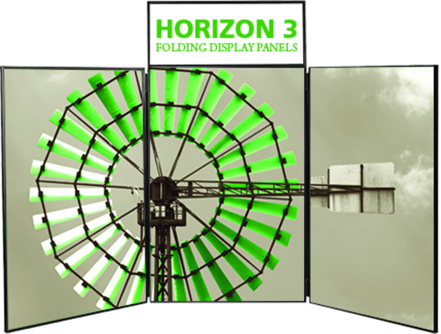 6ft x 4ft Horizon 3 Tabletop Folding Panel Display (Hardware Only)