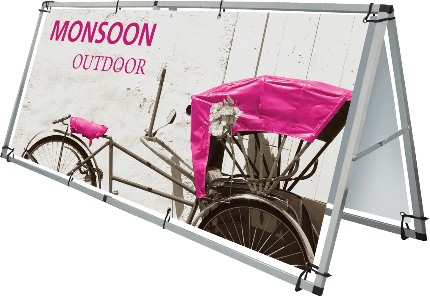 8ft x 3ft Monsoon Outdoor A-frame Sign Stand (Hardware Only)