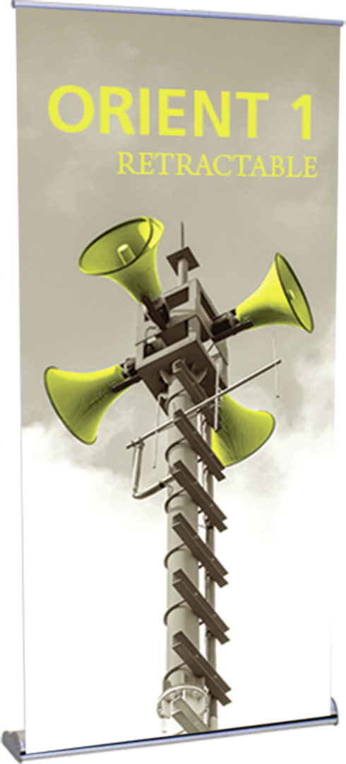39.25in Orient 1000 Retractable Banner Stand (Vinyl Graphic Only)