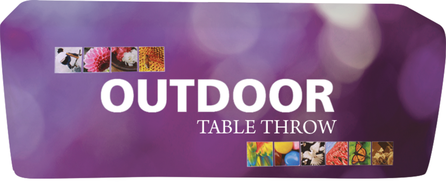 8ft Fitted Dye-Sub Outdoor Table Throw Full