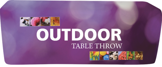 8ft Fitted Dye-Sub Outdoor Table Throw Full