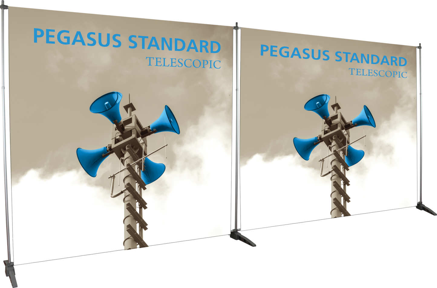 8ft x 8ft Pegasus Standard Telescopic Banner Stand (Vinyl Graphic Package)