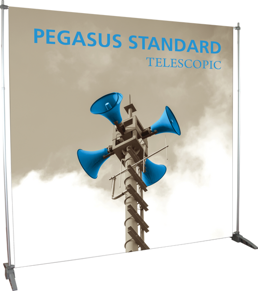 8ft x 8ft Pegasus Standard Telescopic Banner Stand (Vinyl Graphic Package)