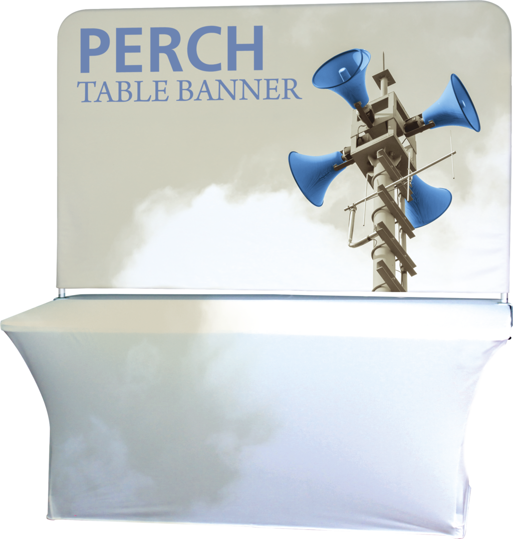 6ft Perch Table Pole Banner Display (Tall Graphic Package)