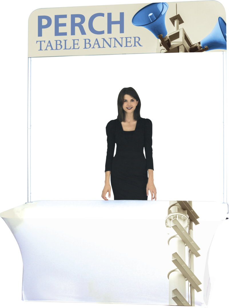 6ft Perch Table Pole Banner Display (Medium Graphic Only)