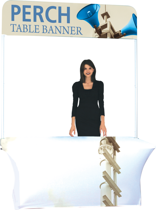 6ft Perch Table Pole Banner Display (Medium Graphic Package)