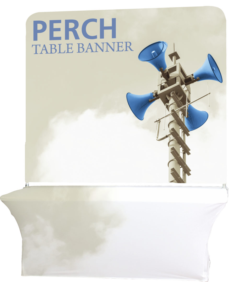 6ft Perch Table Pole Banner Display (Tall Graphic Package)