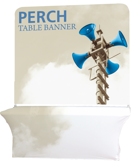 6ft Perch Table Pole Banner Display (Tall Graphic Package)