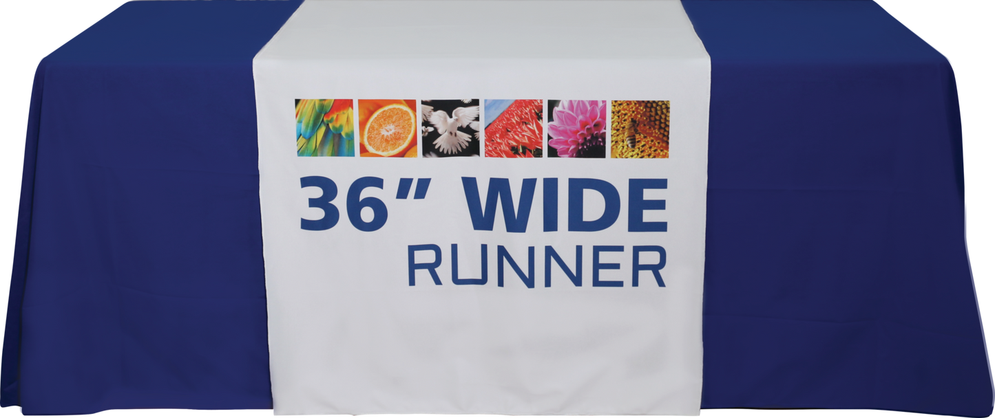 36in x 62.75in Premium Dye Sub Table Runner Economy