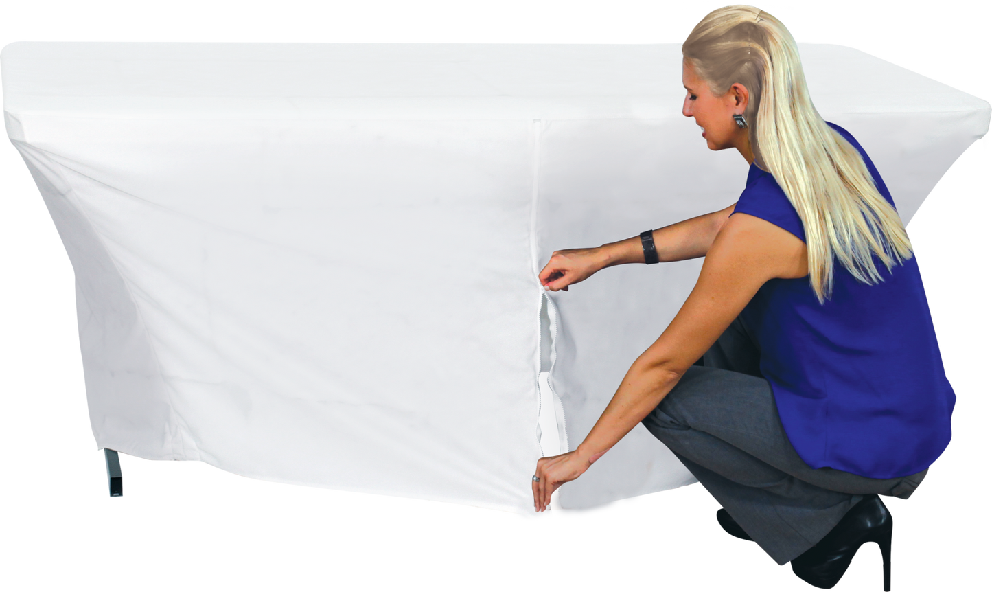 8ft Stretch Dye Sub Table Throw Full