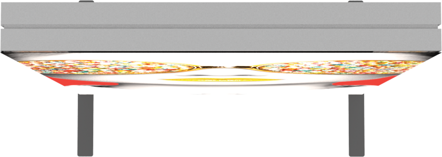 3ft x 6ft Vector Frame Light Box Rectangle 02 Fabric Banner Display Single-Sided (Graphic Package)