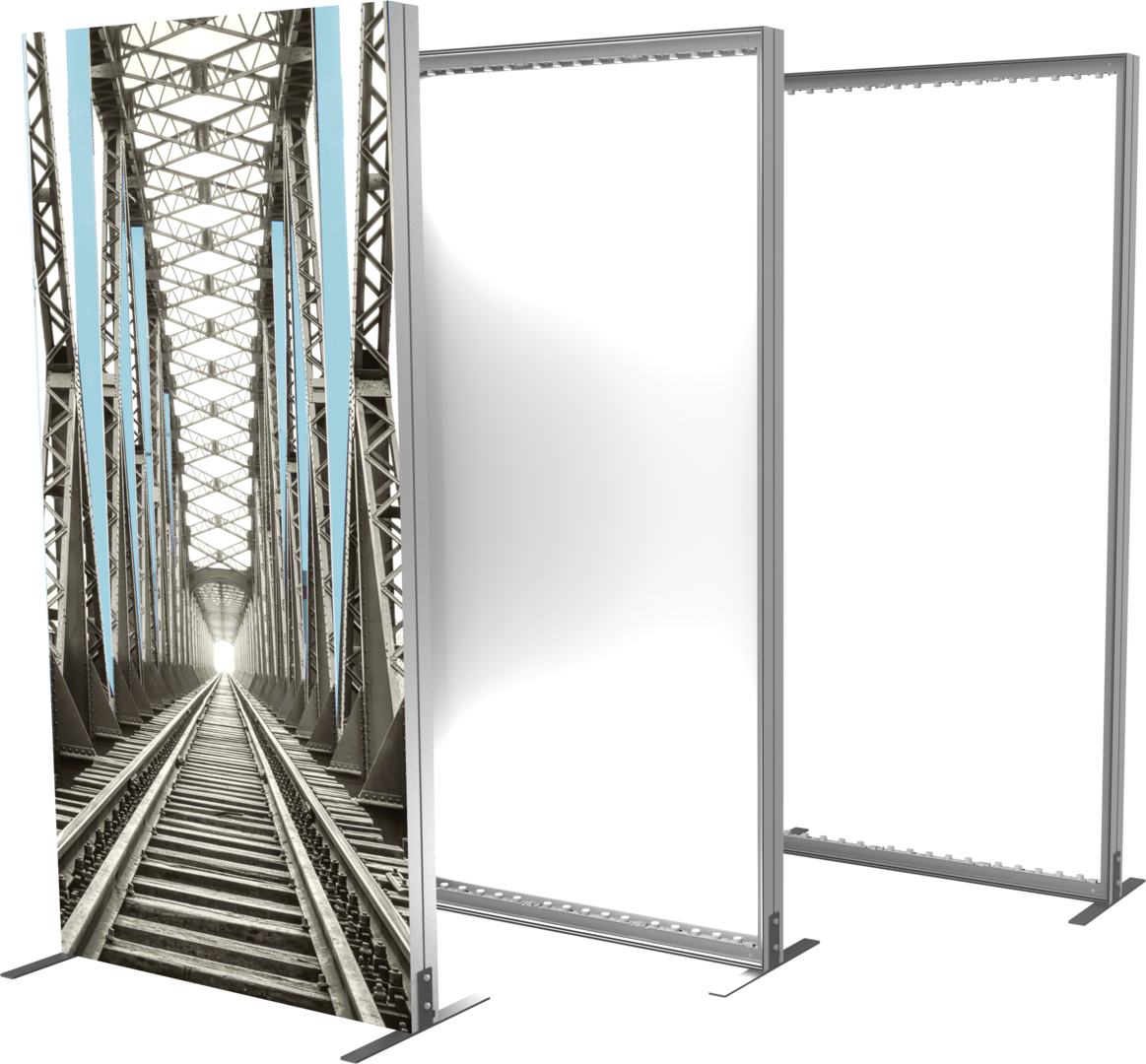 6ft x 6ft Vector Frame Light Box Square 03 Fabric Banner Display Single-Sided (Graphic Only)