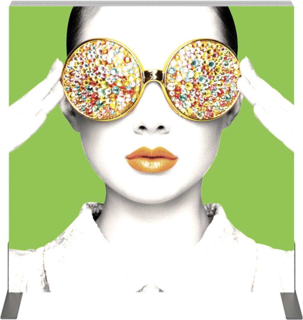 3ft x 3ft Vector Frame Light Box Square 01 Fabric Banner Display Double-Sided (Graphic Only)