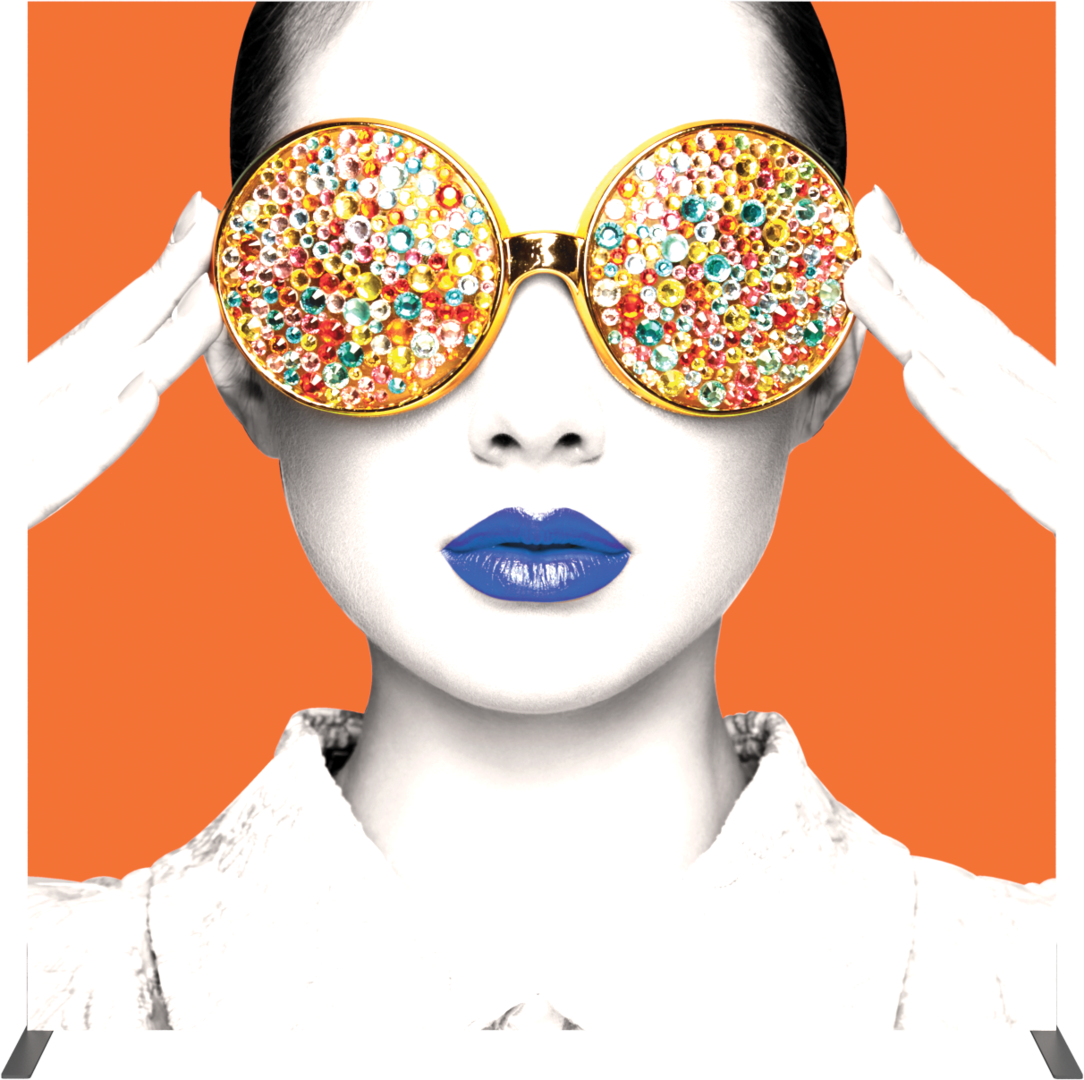6ft x 6ft Vector Frame Light Box Square 03 Fabric Banner Display Single-Sided (Graphic Only)