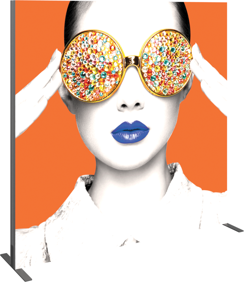 6ft x 6ft Vector Frame Light Box Square 03 Fabric Banner Display Single-Sided (Graphic Only)