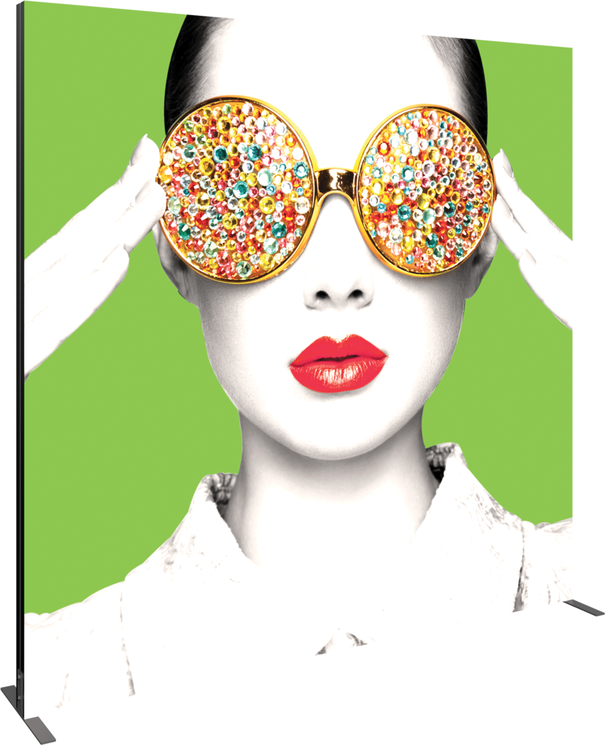 8ft x 8ft Vector Frame Light Box Square 04 Fabric Banner Display Double-Sided (Graphic Only)