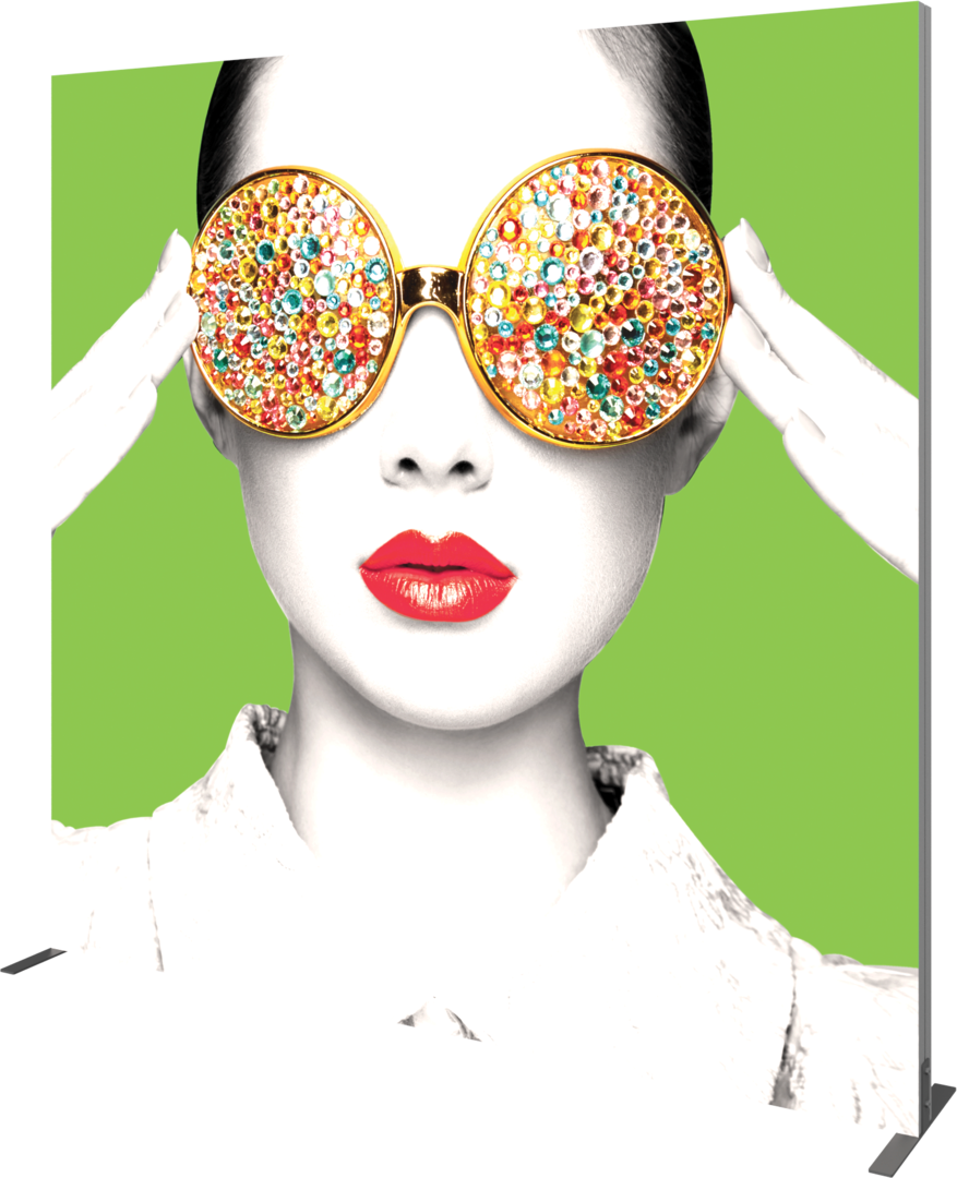 8ft x 8ft Vector Frame Light Box Square 04 Fabric Banner Display Single-Sided (Graphic Only)
