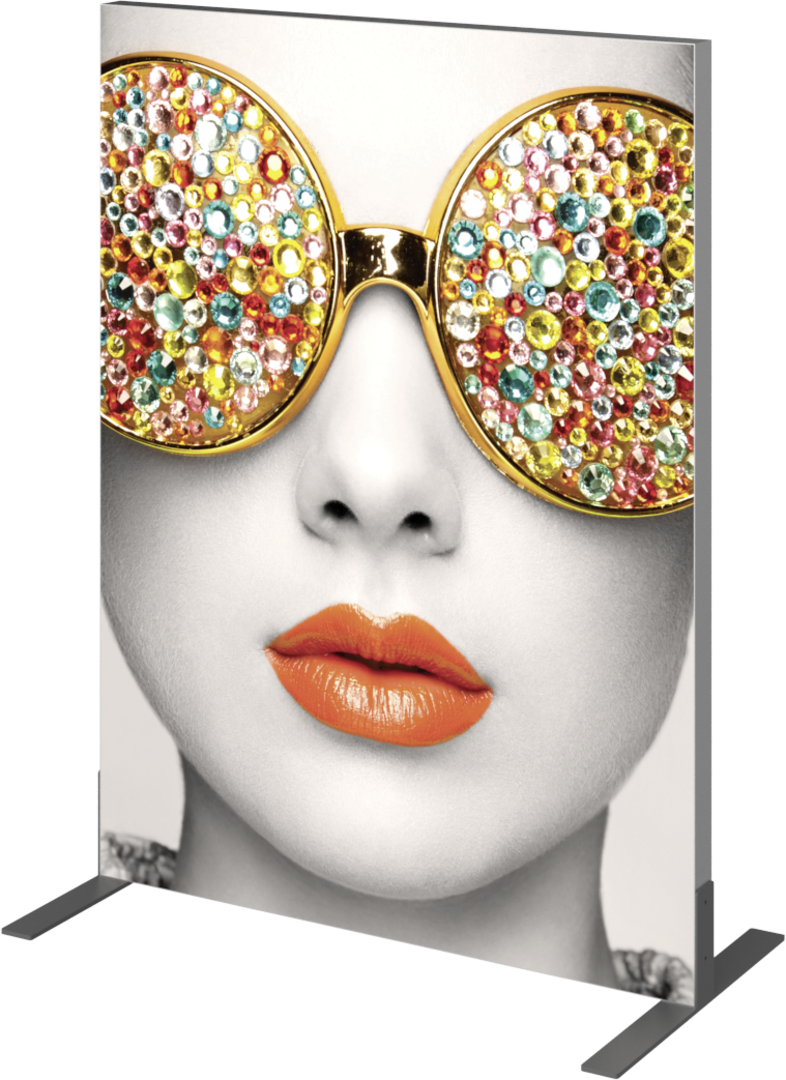 3ft x 4ft Vector Frame Rectangle 01 Fabric Banner Display Single-Sided Dye-Sub Fabric (Graphic Only)