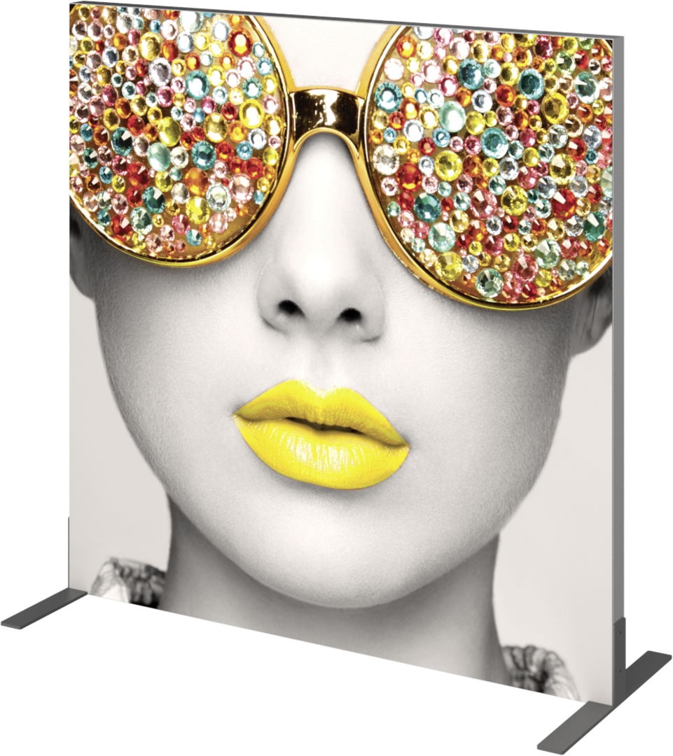 4ft x 4ft Vector Frame Square 02 Fabric Banner Display Double-Sided Fabric (Graphic Only)