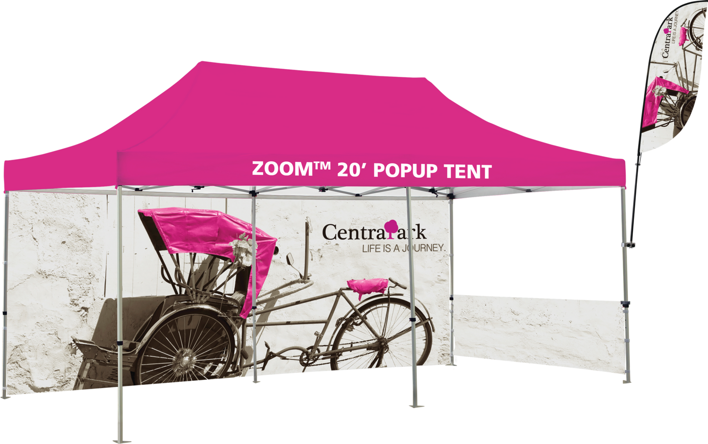 Zoom Display Flag Accessory for Zoom Popup Tents (Hardware Only)