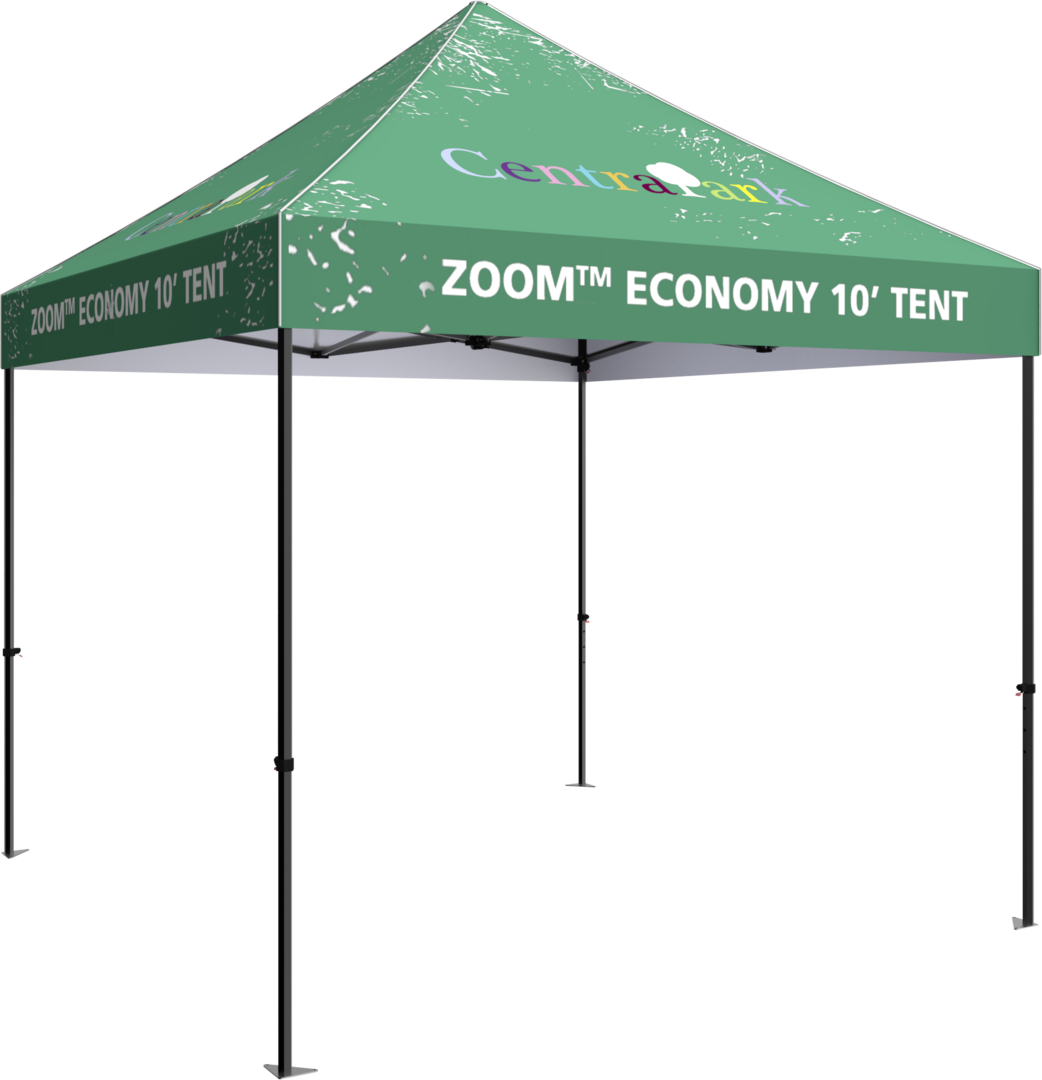 10ft x 10ft Zoom Economy Popup Tent (Custom Printed Graphic Package)