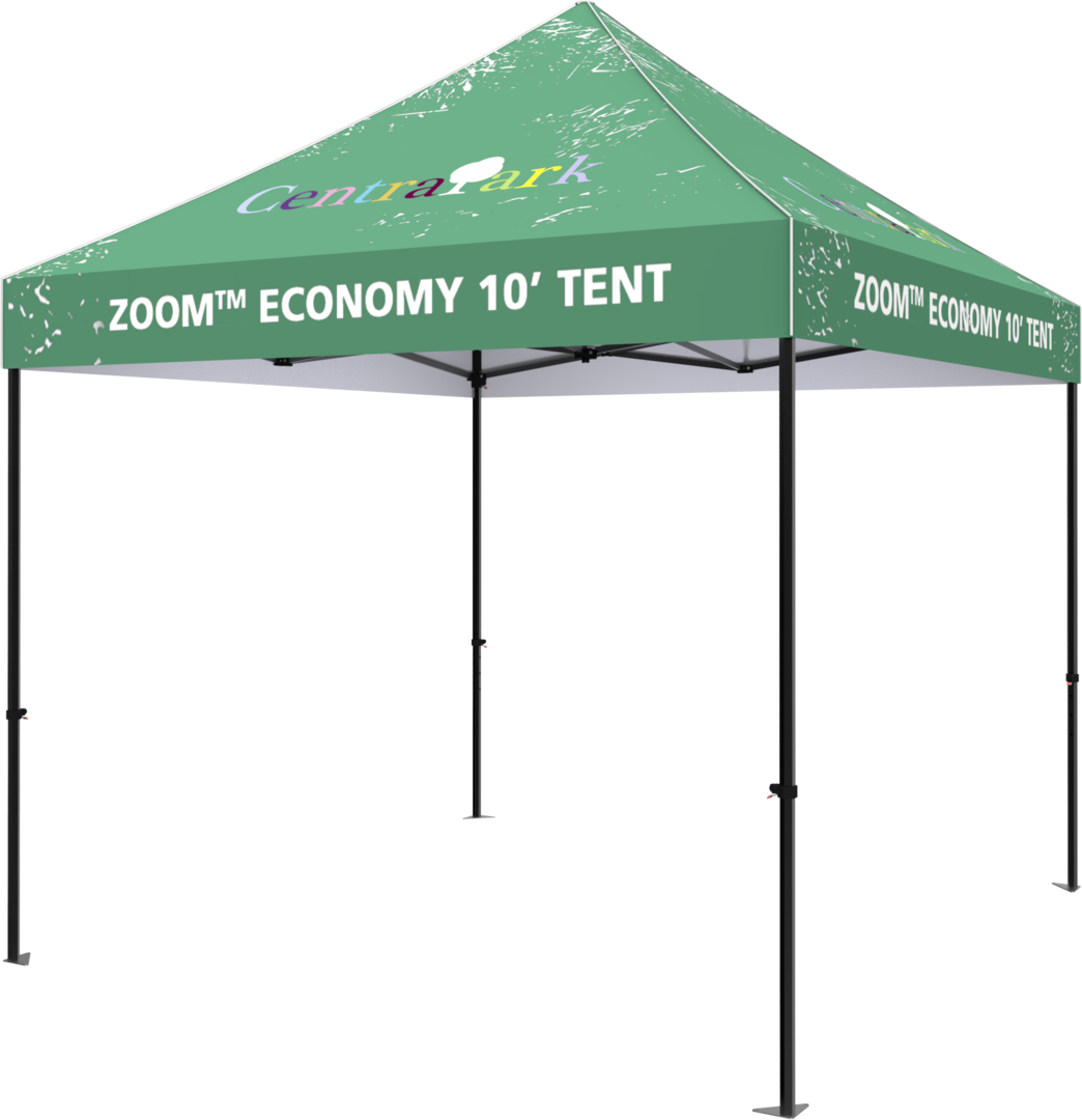 10ft x 10ft Zoom Economy Popup Tent (Custom Printed Graphic Package)