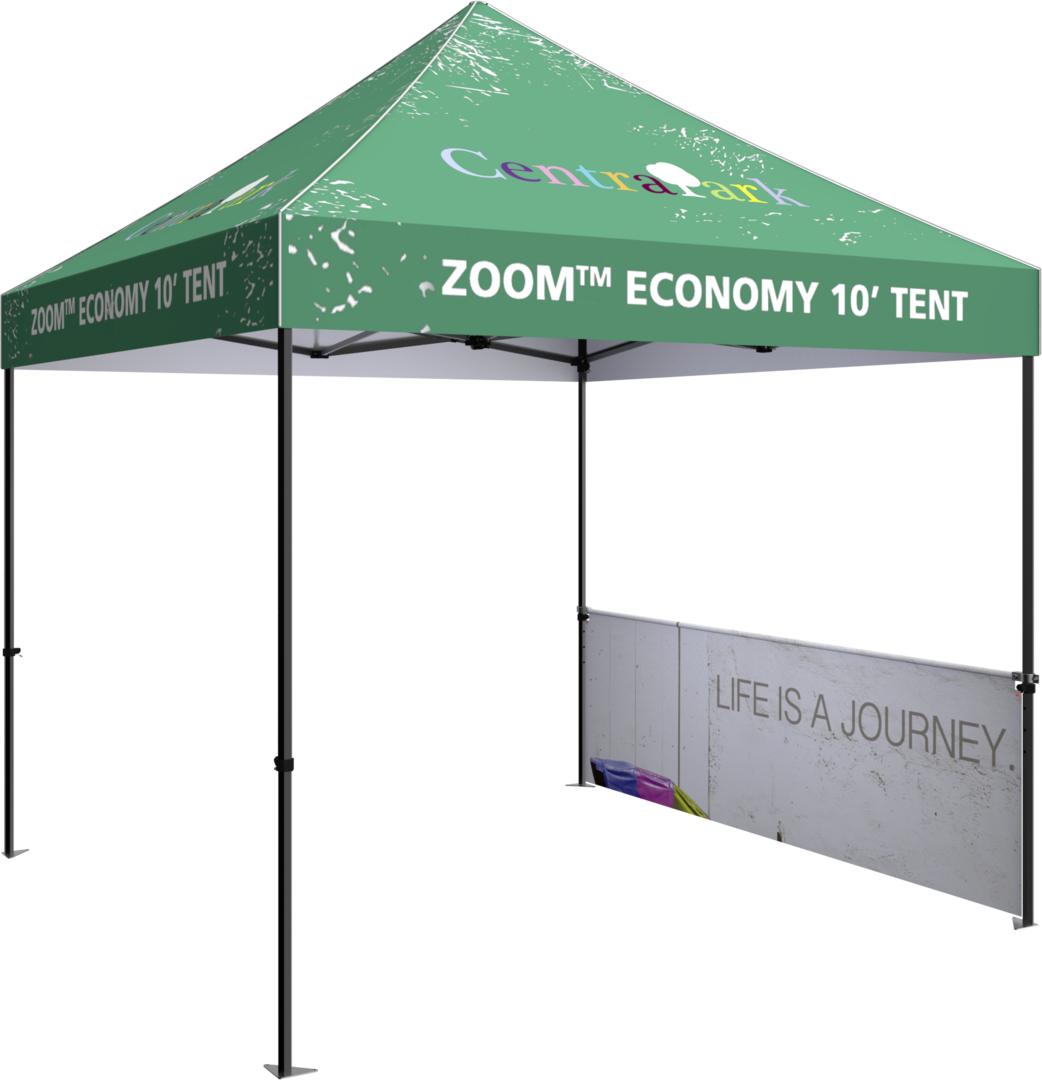 10ft x 10ft Zoom Economy Popup Tent (Custom Printed Graphic Package)