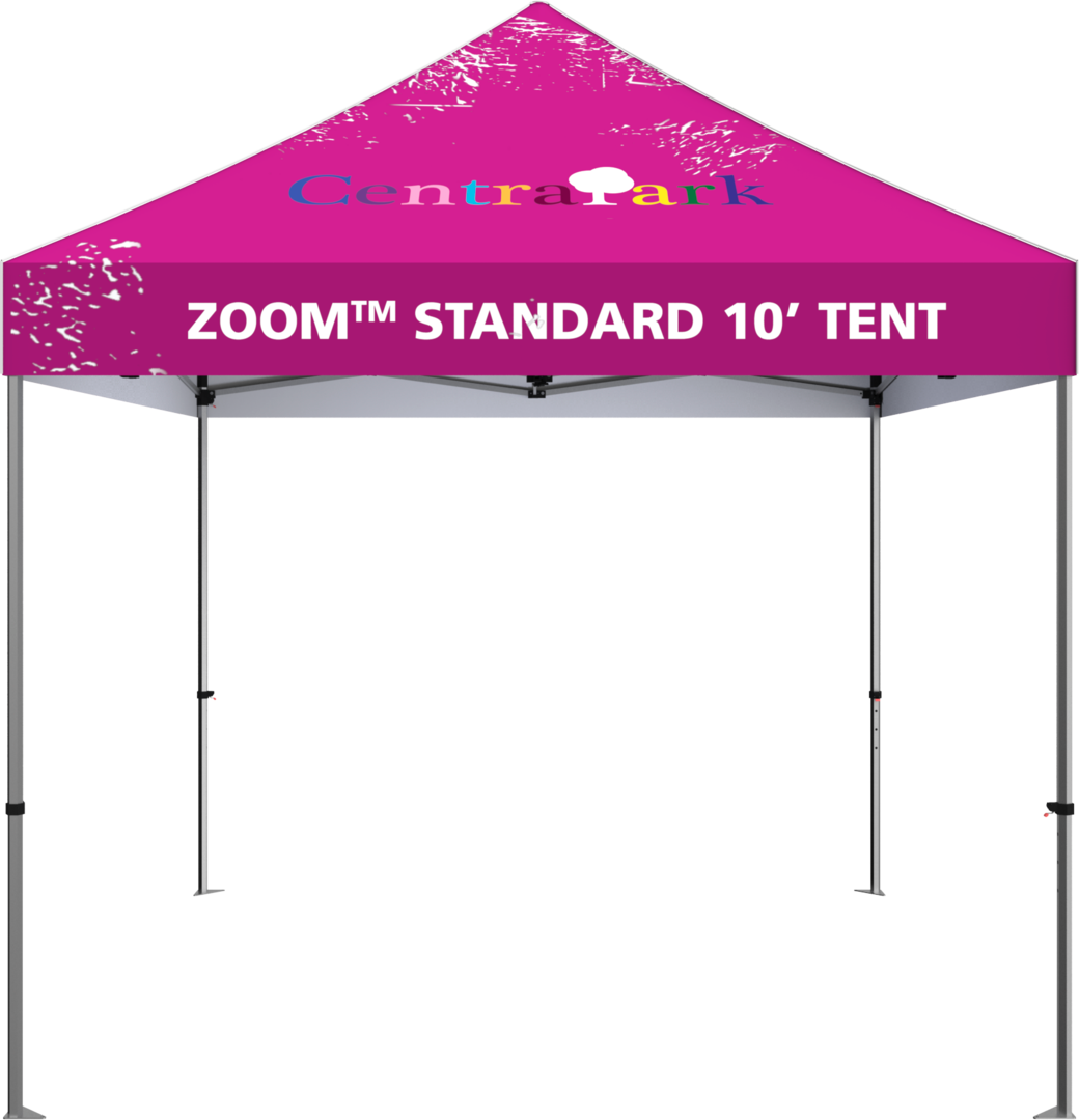 10ft x 10ft Zoom Standard Popup Tent (Custom Printed Graphic Package)