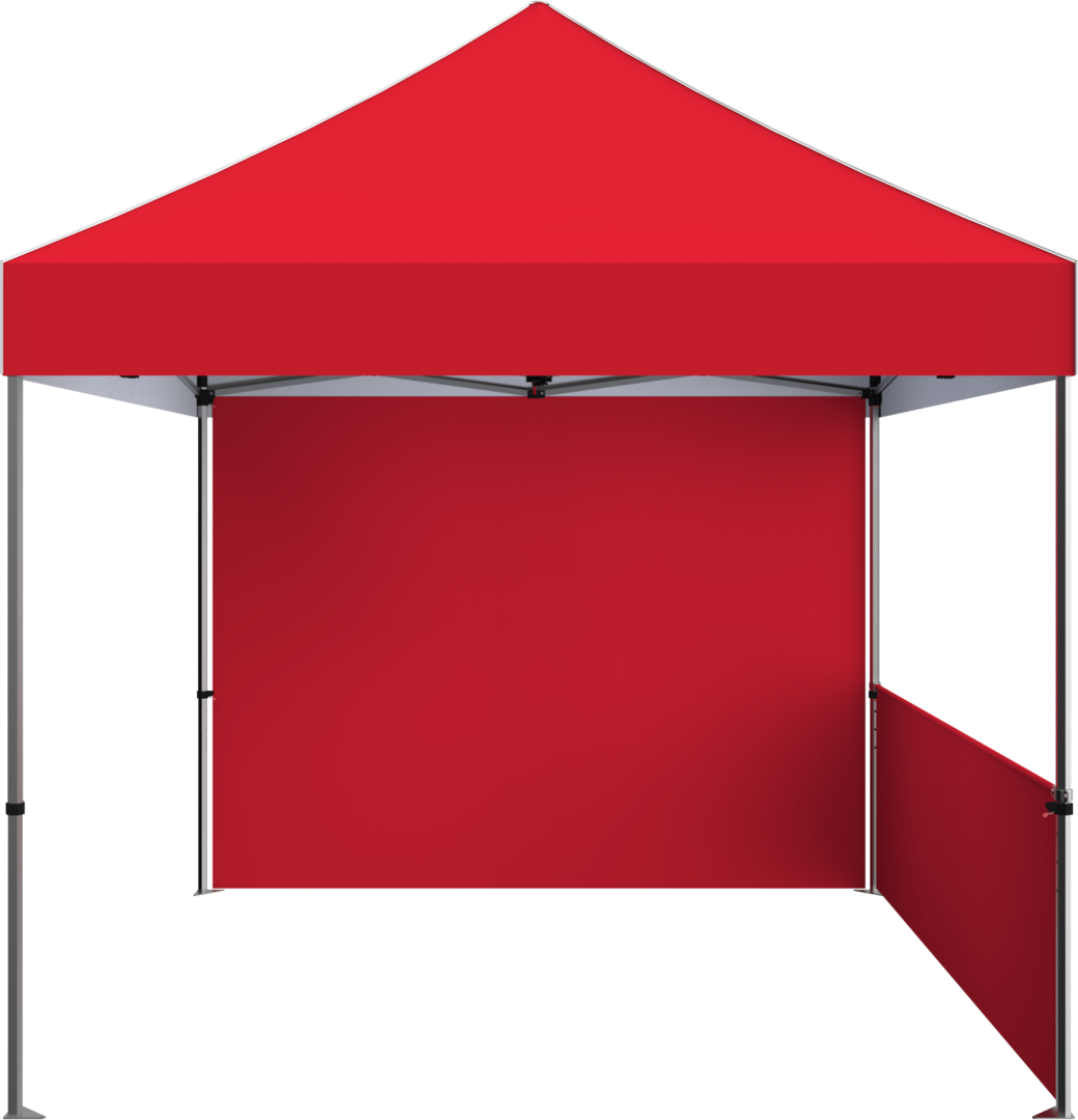 10ft x 10ft Zoom Economy and Standard Popup Tent Half Wall Solid Stock (Half Wall Graphic Only)