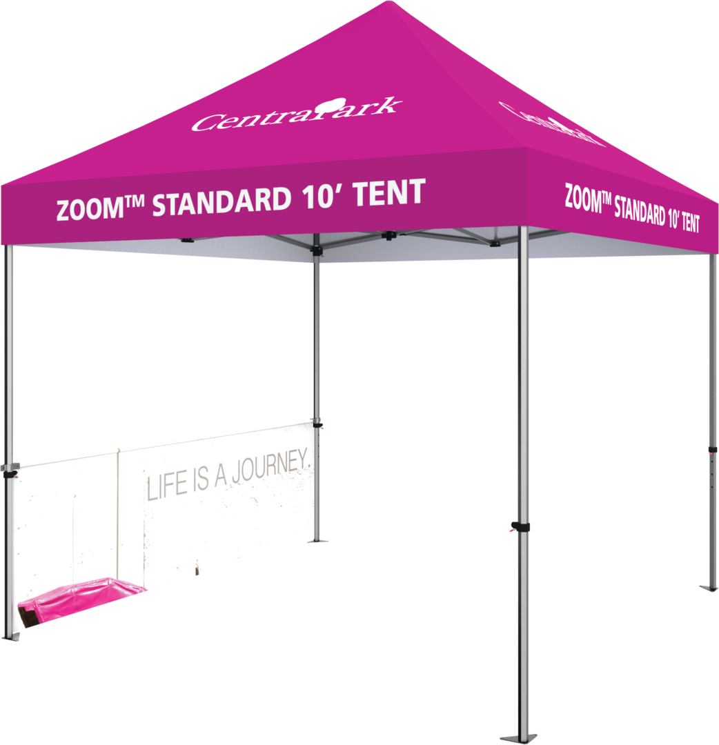 10ft x 10ft Zoom Standard Popup Tent (Custom Printed Graphic Package)